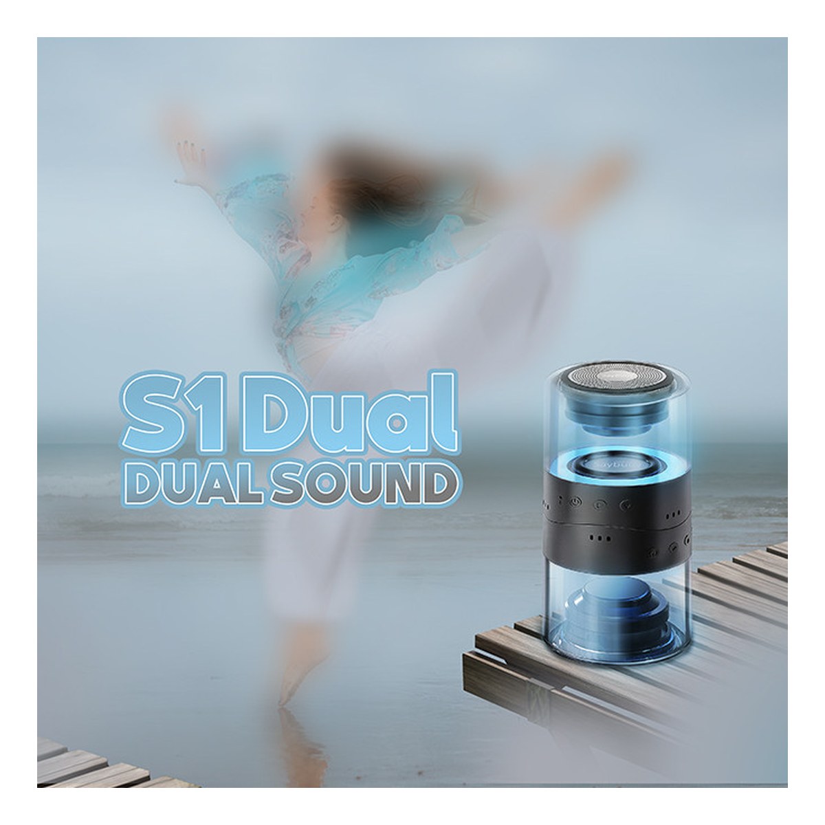 اسپیکر بلوتوثی قابل حمل سی بای مدل S1 Dual - تصویر 6